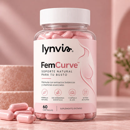 FemCurve™ — Cápsulas para acompañar la forma, firmeza y plenitud natural de tu busto