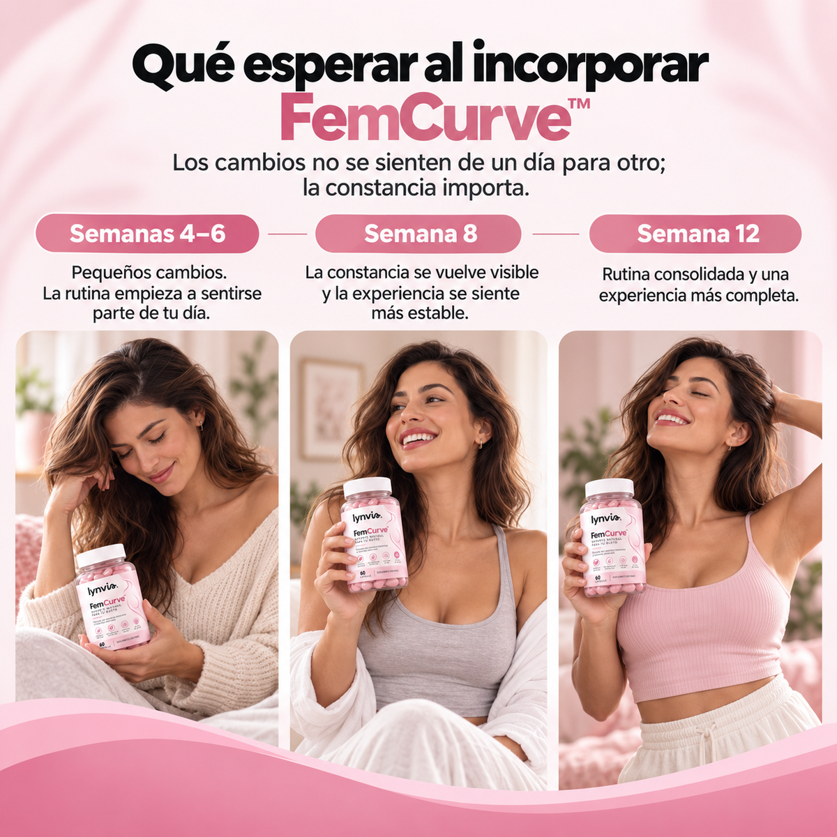 FemCurve™ — Cápsulas para acompañar la forma, firmeza y plenitud natural de tu busto